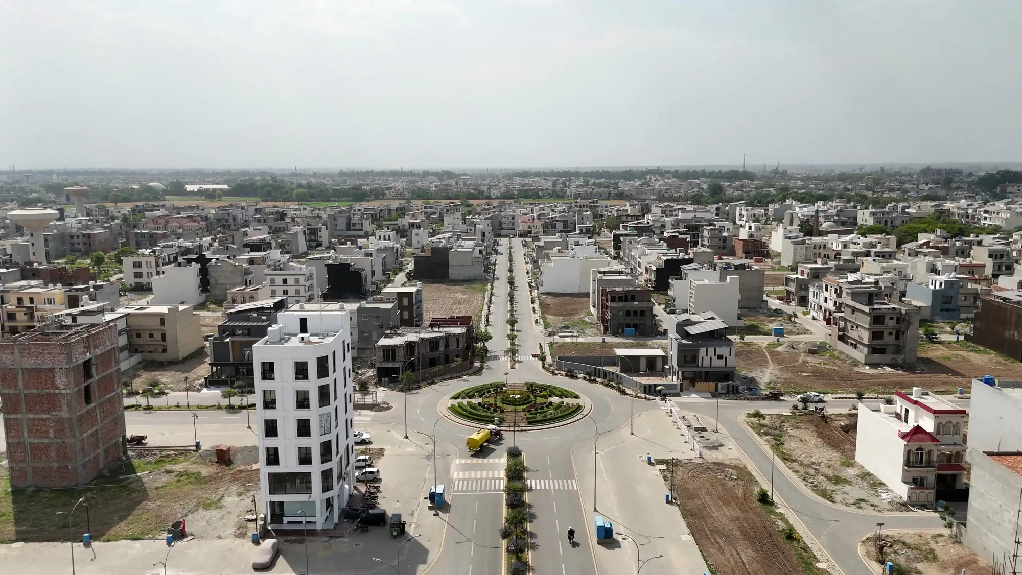 Aerial view of Etihad Town Phase 1 near Premier Enclave